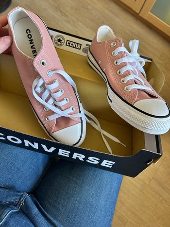 Converses basses rose