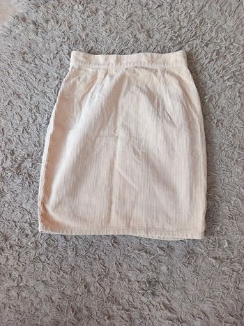 Jupe coton à côte T42 Benetton