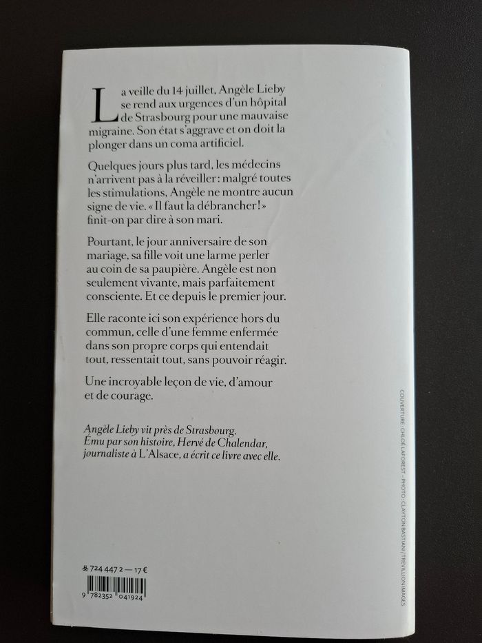 Témoignage Une larme m'a sauvée de Angèle Lieby en bon état - photo numéro 2