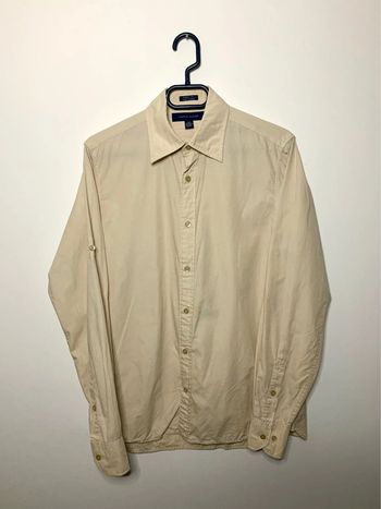 Chemise unie Tommy Hilfiger beige taille S