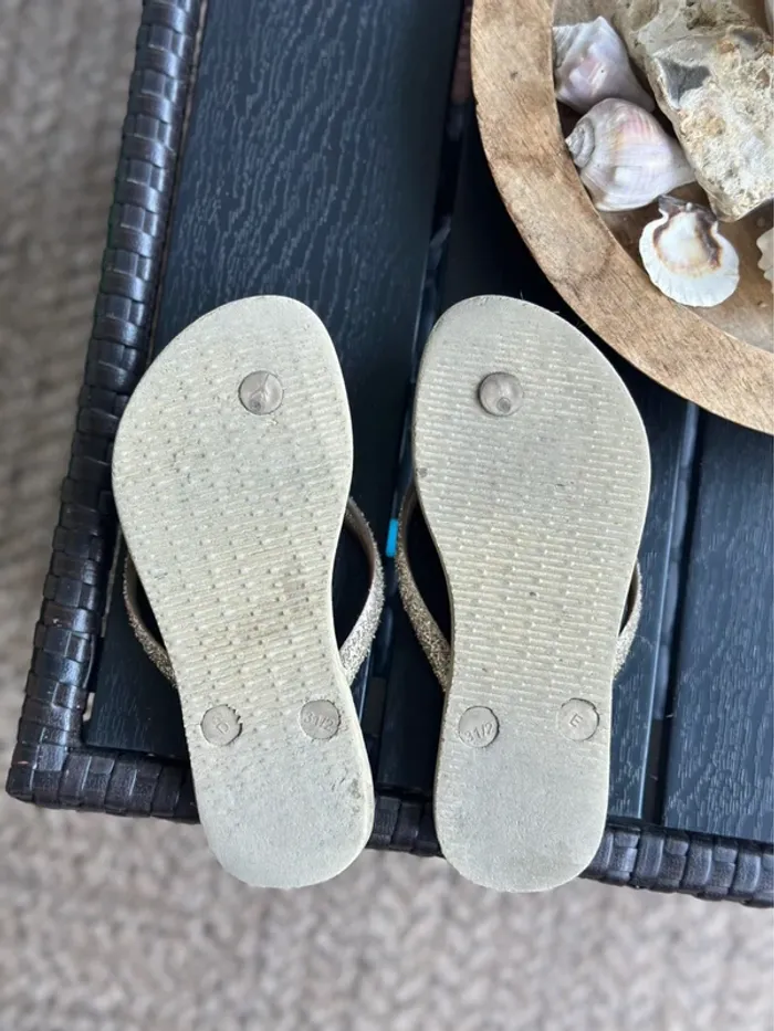 Tongs Havaianas dorées pailletées – Pointure 31/32 - photo numéro 8