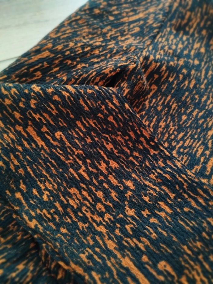 Blouse cache cœur orange et noire XS Only - photo numéro 6