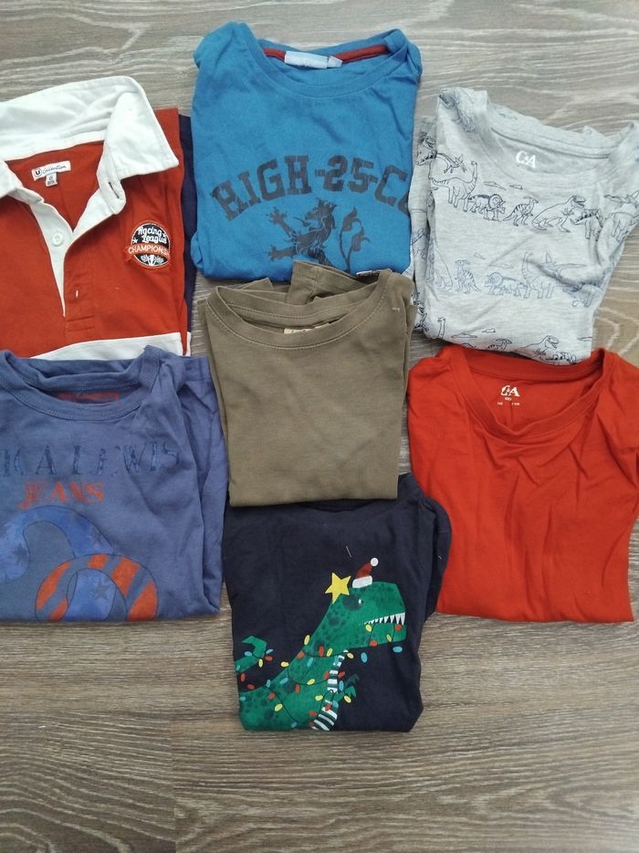 Lot t-shirt manche longue sous pull garçons 6 ans
