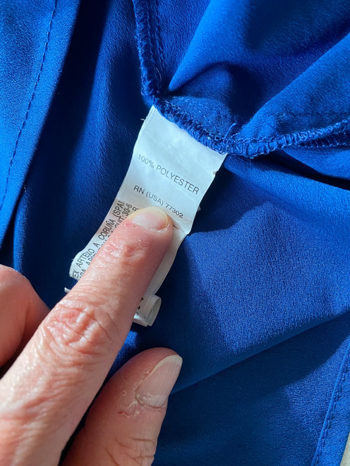 Blouse Zara bleu roi taille 36 - photo numéro 17