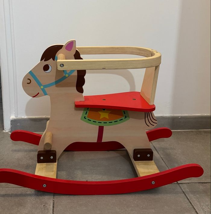 Cheval à bascule en bois - photo numéro 5