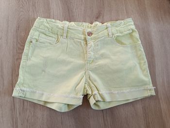 Short en jean jaune taille 13/14 ans