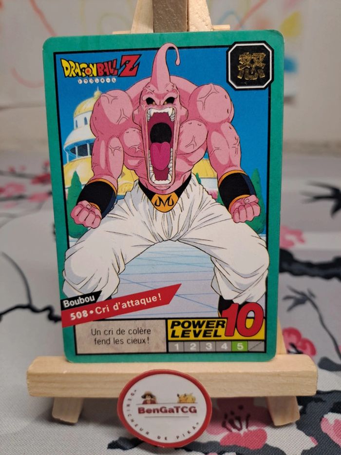 Carte Boubou 508 Cri d'attaque Dragon Ball Z Cardass Bandai 1996 Le Grand Combat Fr