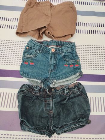 Lot de trois shorts 23mois