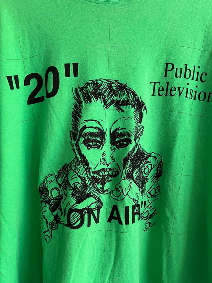Tee-shirt à manches longues Off White « Public Television » - photo numéro 2