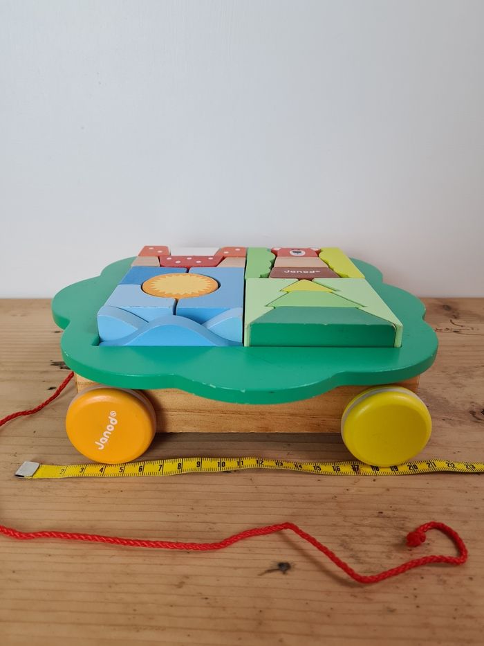 Chariot à formes à tirer en bois Janod - photo numéro 2