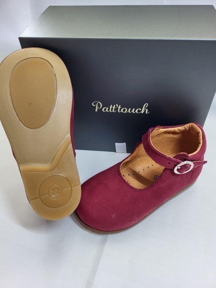 Chaussures charles IX fille en cuir framboise Point 22 Made in France 🇨🇵 - photo numéro 3