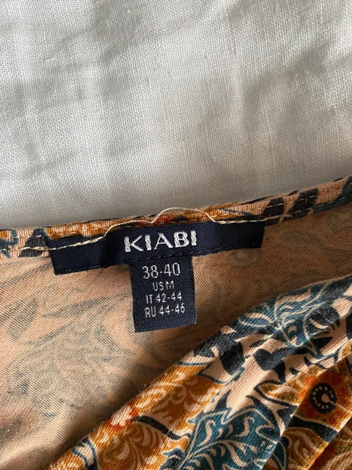 Robe fleurie joli dos et col en V effet cache coeur 38/40 Kiabi - photo numéro 7