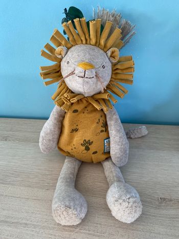 Doudou lion moulin roty paprika sous mon baobab 37 cms