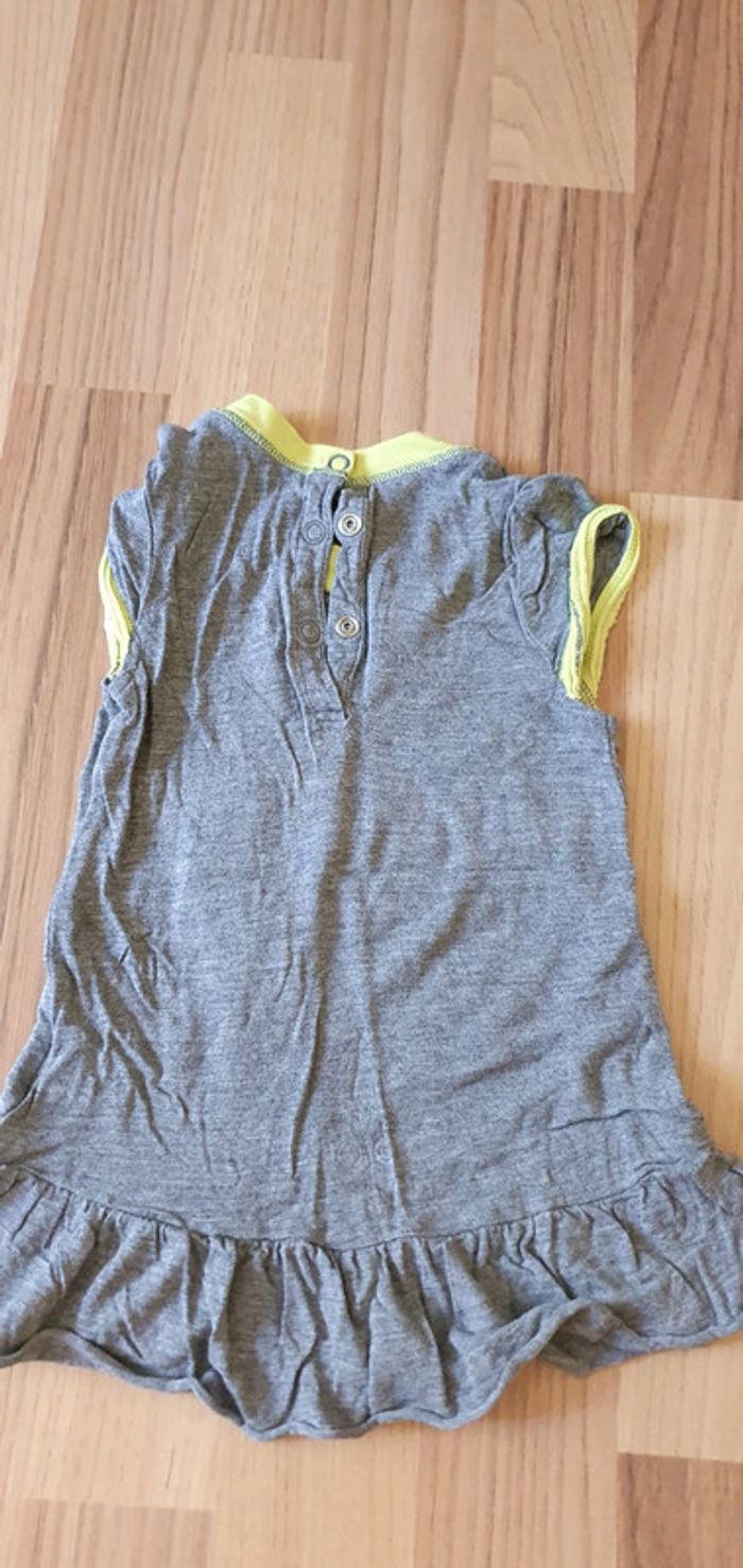 Chemise de nuit légère orchestra verte et grise - photo numéro 2