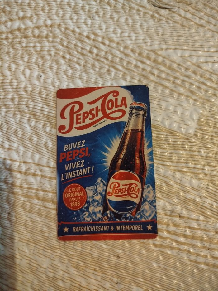 Plaque publicitaire motif pepsi neuf - photo numéro 3