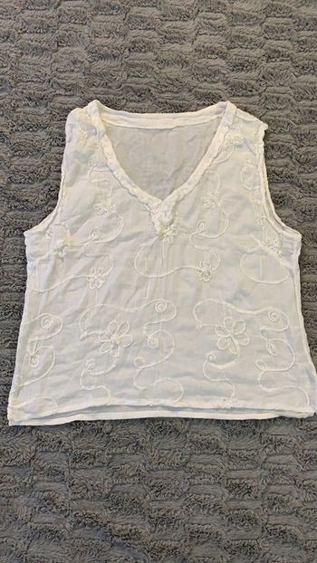 Haut blanc taille L