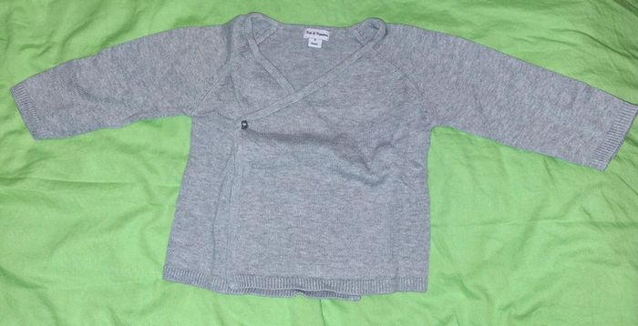 Pull cache cœur fille 6 mois pat et ripaton