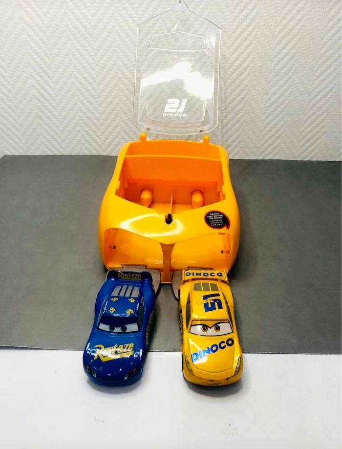 Jeu lanceur voitures Cars 3 Flash McQueen et Cruz Ramirez - photo numéro 3