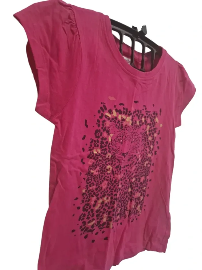 T-shirt fuchsia 10 ans - photo numéro 2