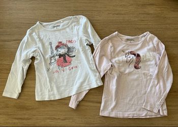 Lot 2 tee-shirts manches longues 4 ans Orchestra