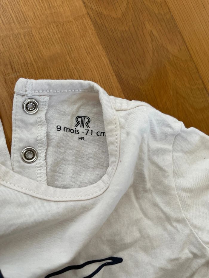 T-shirt La Redoute fille taille 9 mois - photo numéro 3