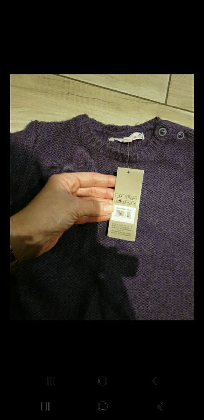 Pull fille neuf étiquette 4 ans - photo numéro 3