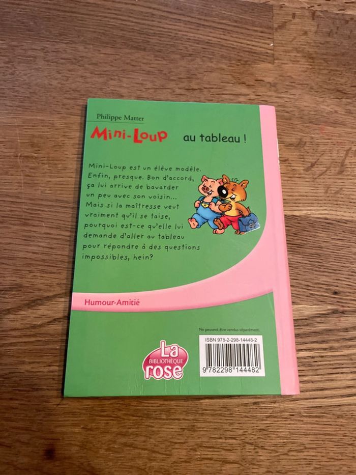 Livre La bibliothèque Rose Mini Loup au tableau ! - photo numéro 3