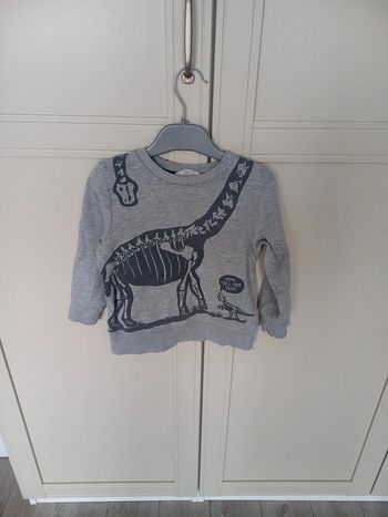 Sweat col rond gris garçon