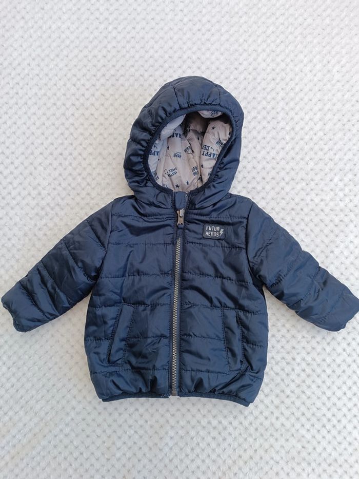 🔸 Doudoune fine réversible Baby by Gémo - 6 mois 🔸 - photo numéro 2