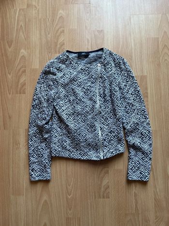 Veste le temps des cerises / XS / Noir et blanc