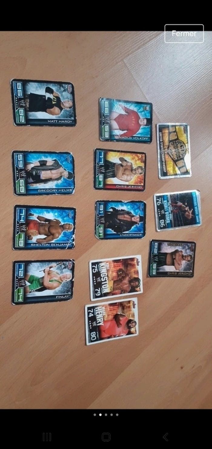 16 cartes slam attax 💪