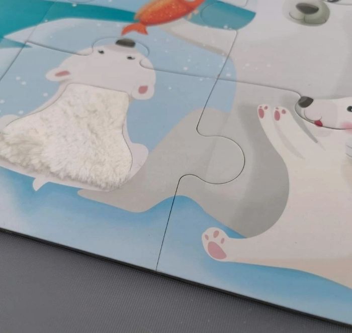 Janod  : puzzle 20 pièces tactile la vie sur la banquise - photo numéro 3