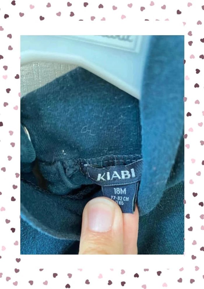 Sous pull bleu marine Kiabi 18 mois - photo numéro 4