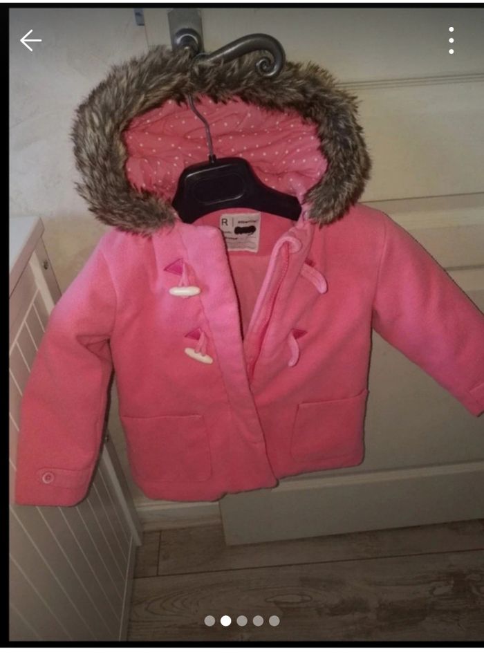 Manteau duffle coat fille t 3 ans tbe