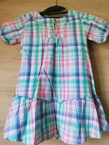 Robe à carreaux fille