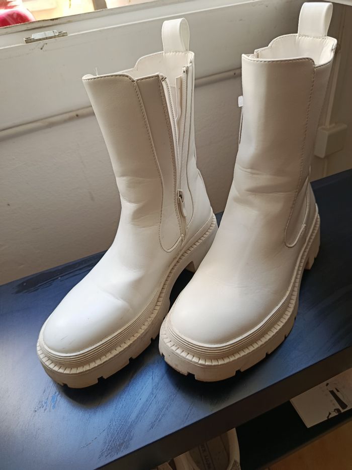 Bottines blanches - pointure 37 - photo numéro 3