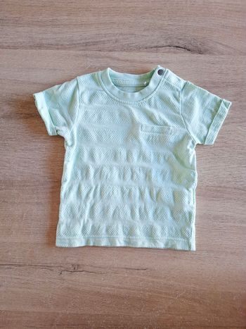 T-shirt manches courtes bébé vert menthe Orchestra – 3 mois / 60 cm mixte fille garçon