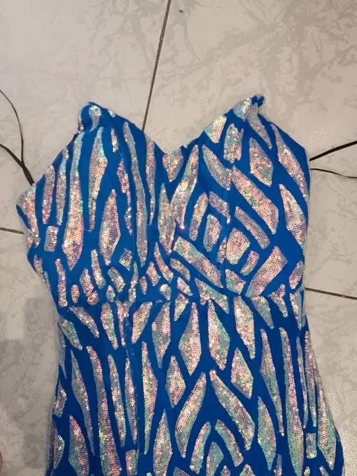 Robe bleu azur Taille M - photo numéro 7