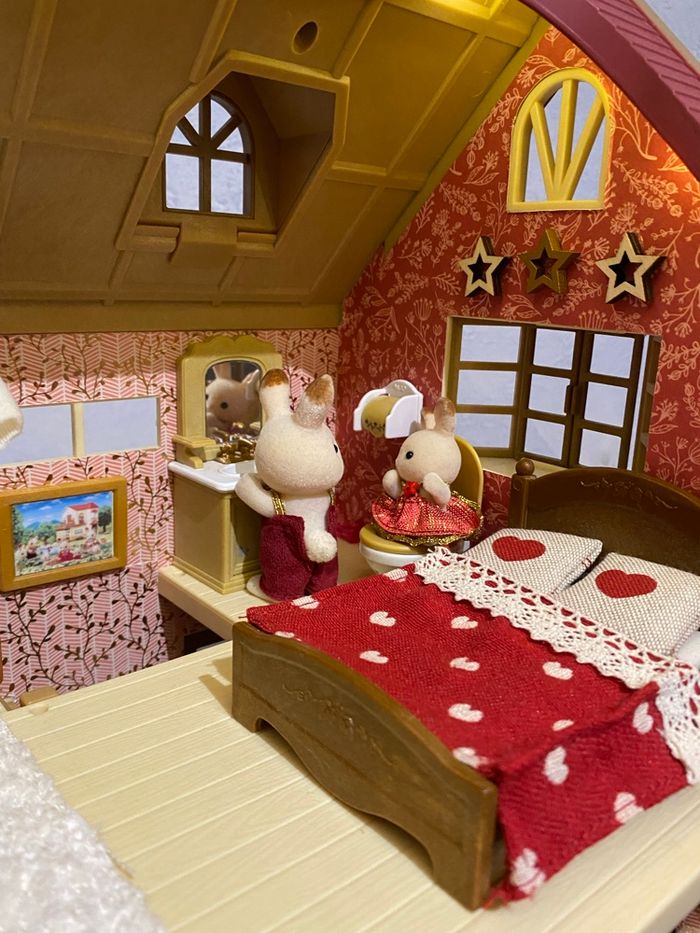 Maison complète larchwood éclairée famille lapin chocolat papi mamie noël - photo numéro 5