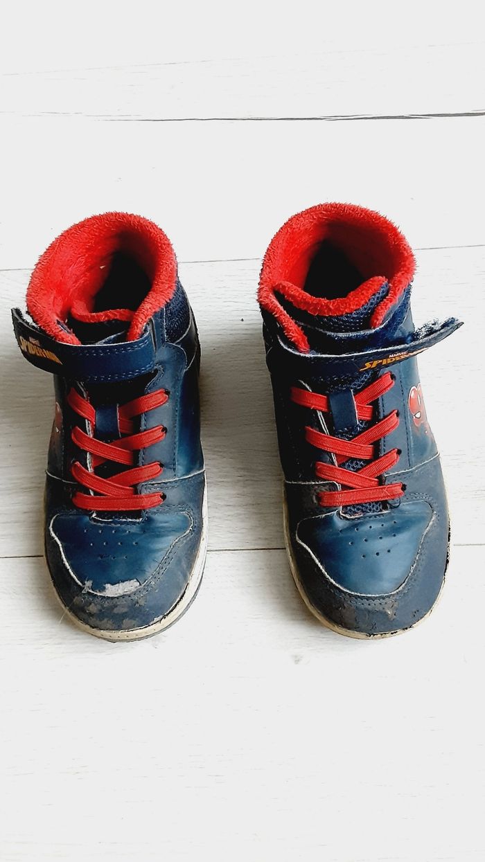 Chaussures garçon baskets scratchs montantes Spiderman pointure 30 - photo numéro 3