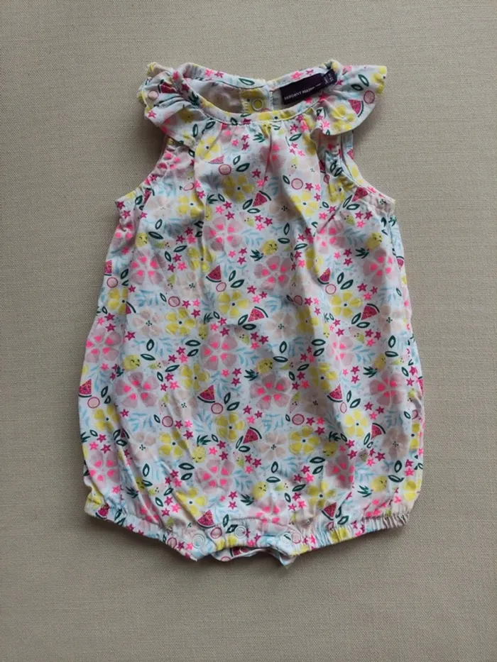 Combinaison bébé fille couleurs vives 🌺 Sergent Major 3 mois
