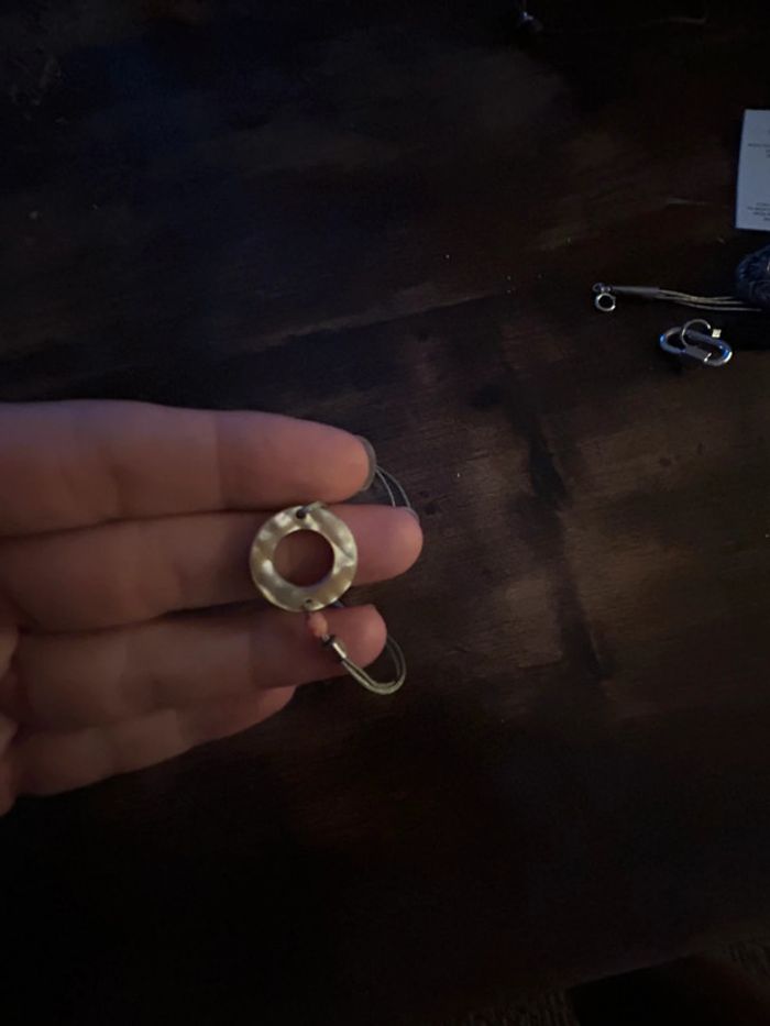 Bracelet gas cordon nacre - photo numéro 3