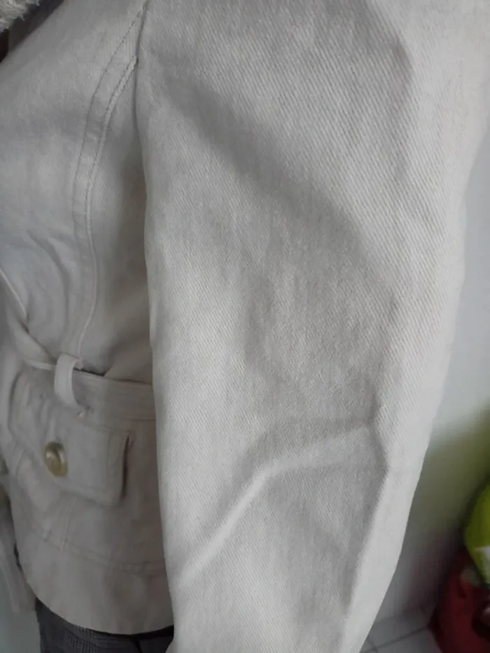 Veste courte mango écru/beige S - photo numéro 5