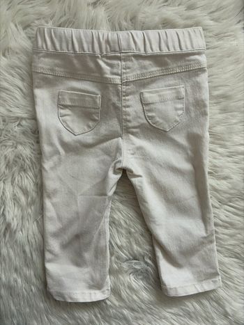 Jeans blanc réglable 9 mois