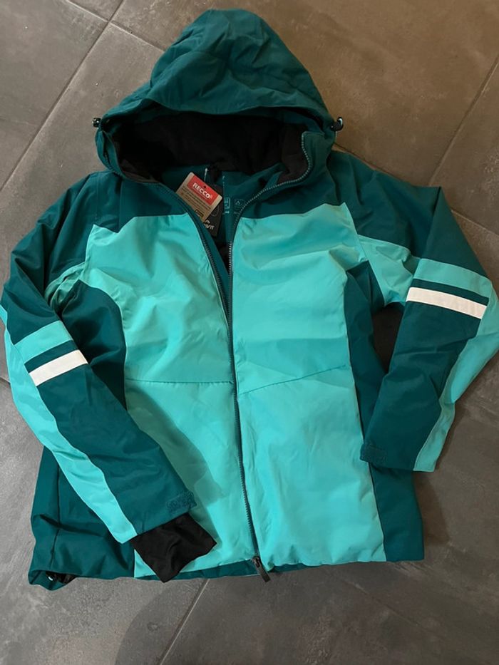 Manteau de ski femme Recco bleu turquoise taille XL - photo numéro 11