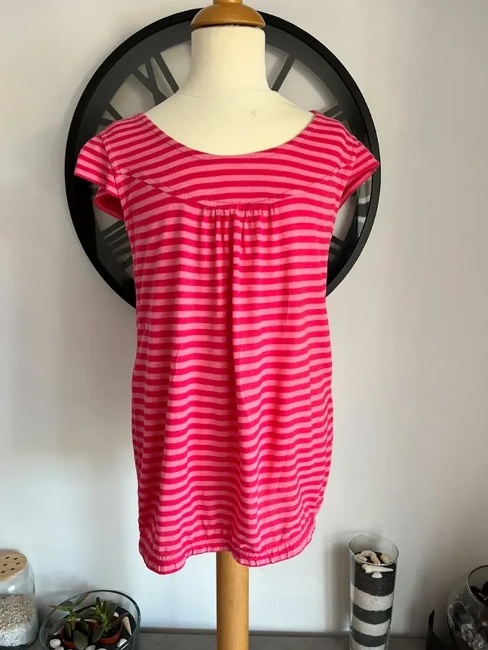 Tee-shirt fille rose