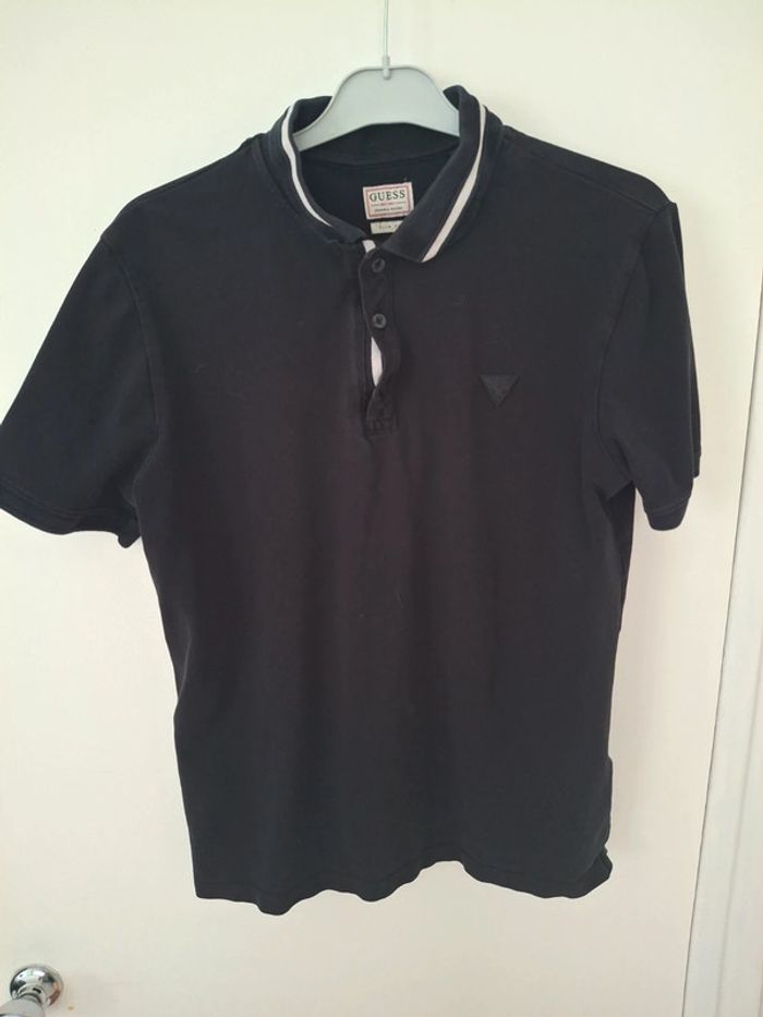 Polo noir guess taille L