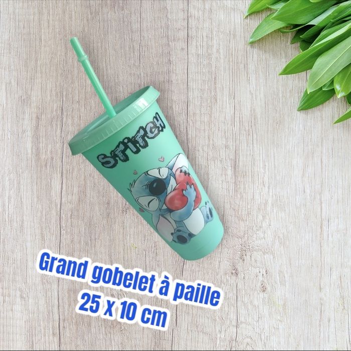 Grand gobelet à paille stitch Disney