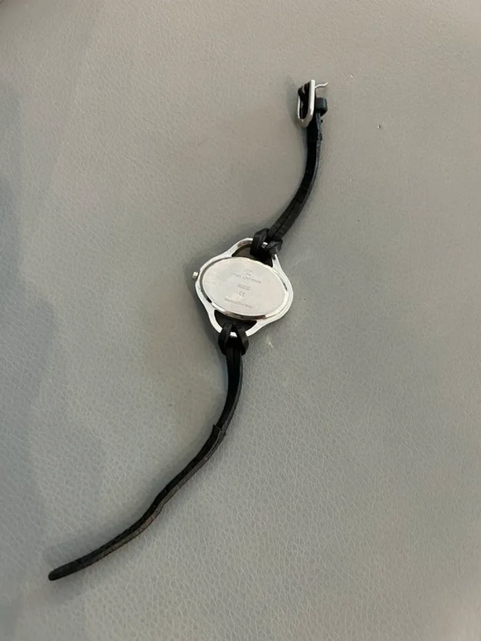 Ted lapidus montre, quartz acier, inoxydable et cuir - photo numéro 3