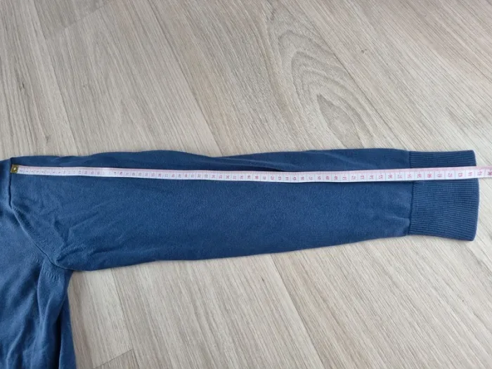 Pull a col V bleue Tommy Hilfiger Homme Taille L - photo numéro 7